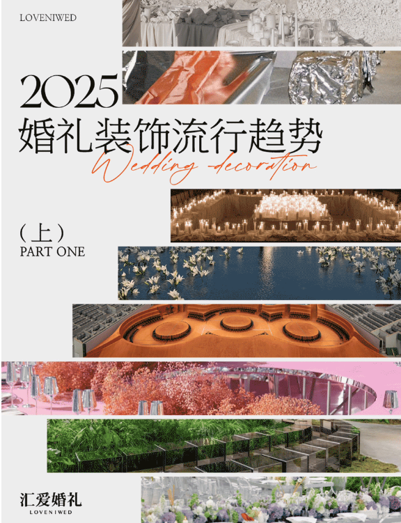 Z世代正在用“氛围即身份”的价值观重塑婚礼仪式，本篇盘点整理了2025年婚礼装饰八大趋势，重新定义氛围美学！