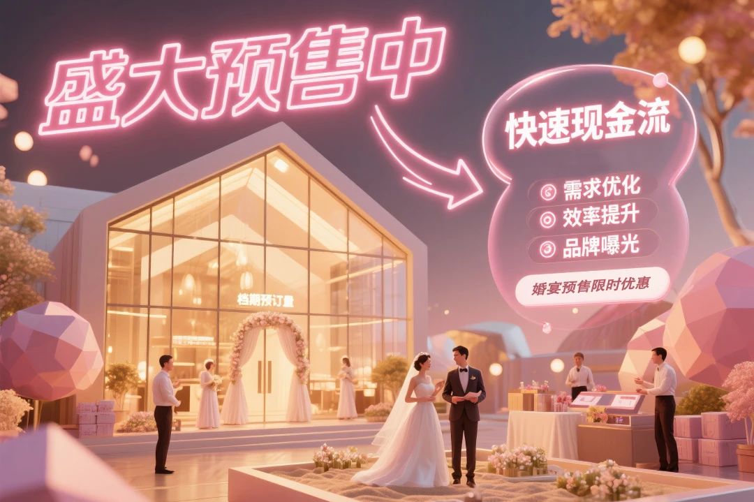 筹建期的婚礼堂，如何预售200场婚宴？