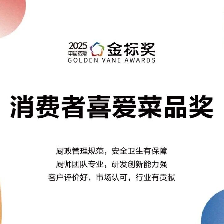 消费者喜爱菜品奖，奖项申报中！