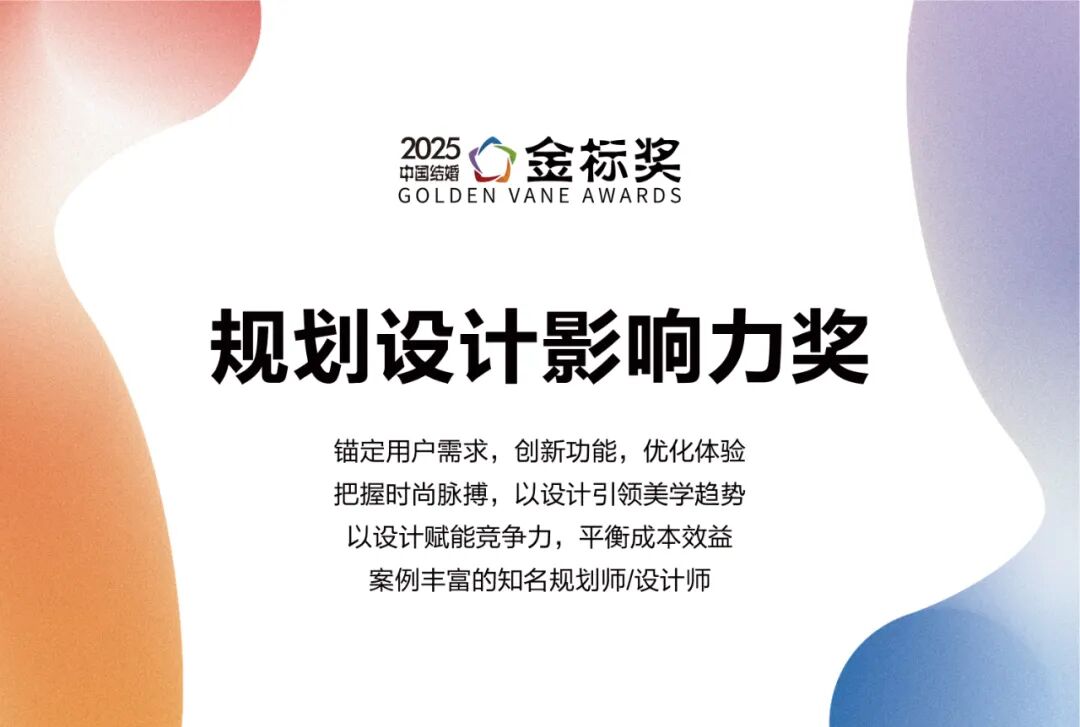 规划设计影响力奖，奖项申报中！