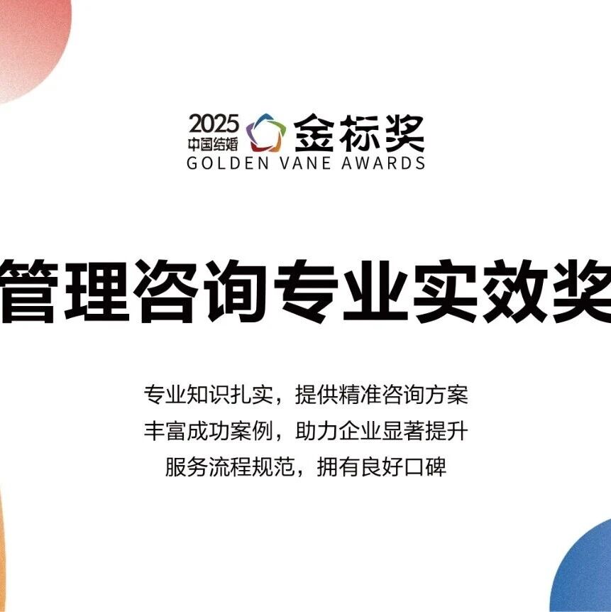 管理咨询专业实效奖，奖项申报中！