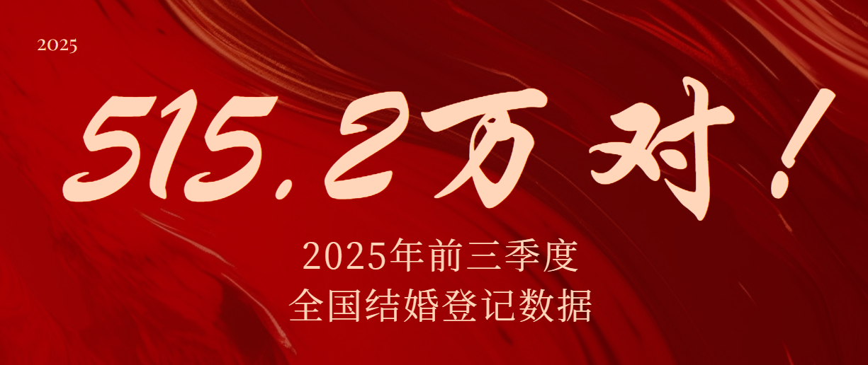 515.2万对！2025前三季度结婚大数据分析