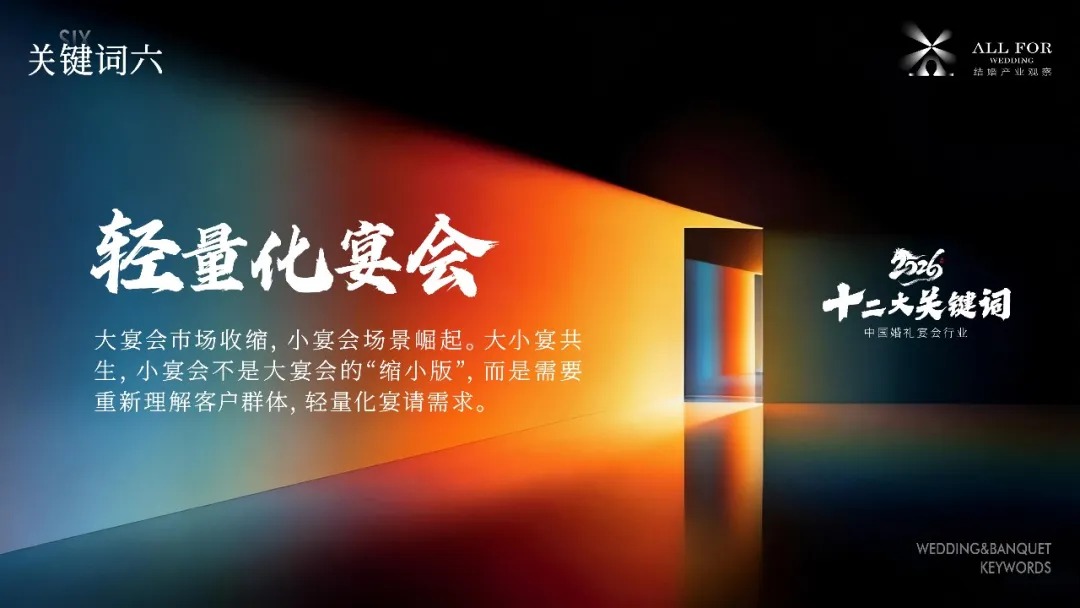 轻量化宴会！2026发展关键词⑥